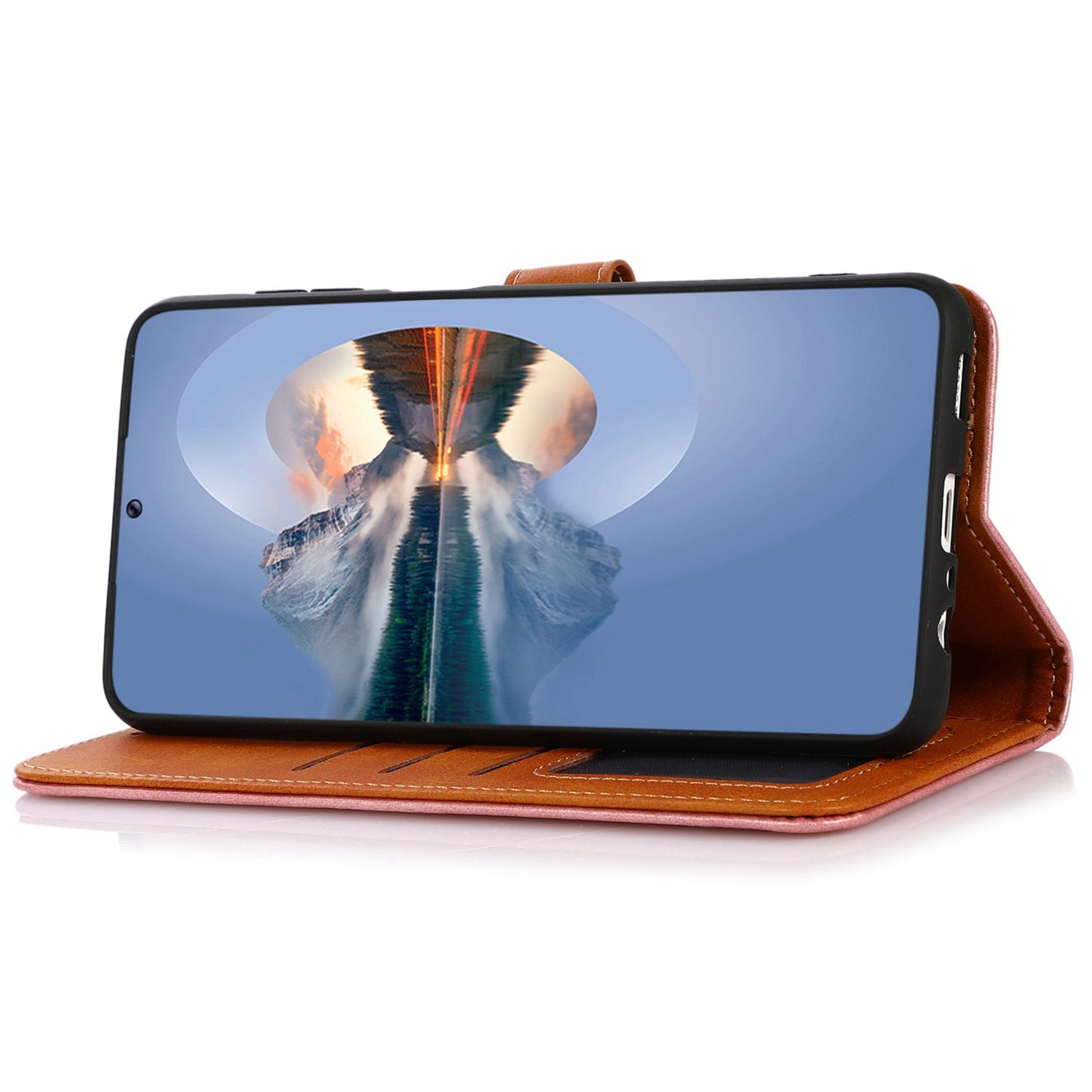 KHAZNEH For Xiaomi Redmi Note 13R Pro 5G Leather Case Wallet Cover Cowhide Texture - Rose Gold KHAZNEH For Xiaomi Redmi Note 13R Pro 5G Leather Case Wallet Cover Cowhide Texture - Rose Gold
